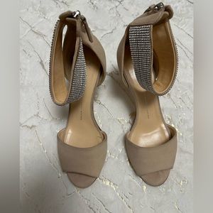 Giuseppe Zanotti (Authentic) Rhinestone Suede heels